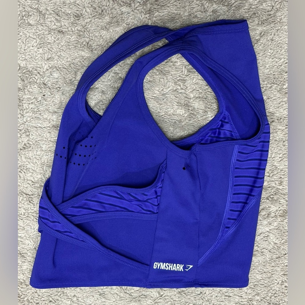 EUC! Gymshark Purple Crop Tank Top size XS - Picture 4 of 4